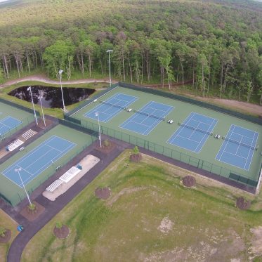 Aerial View Of Tennis Complex