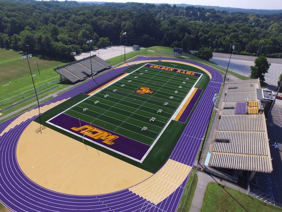 Aerial View Of Football Field