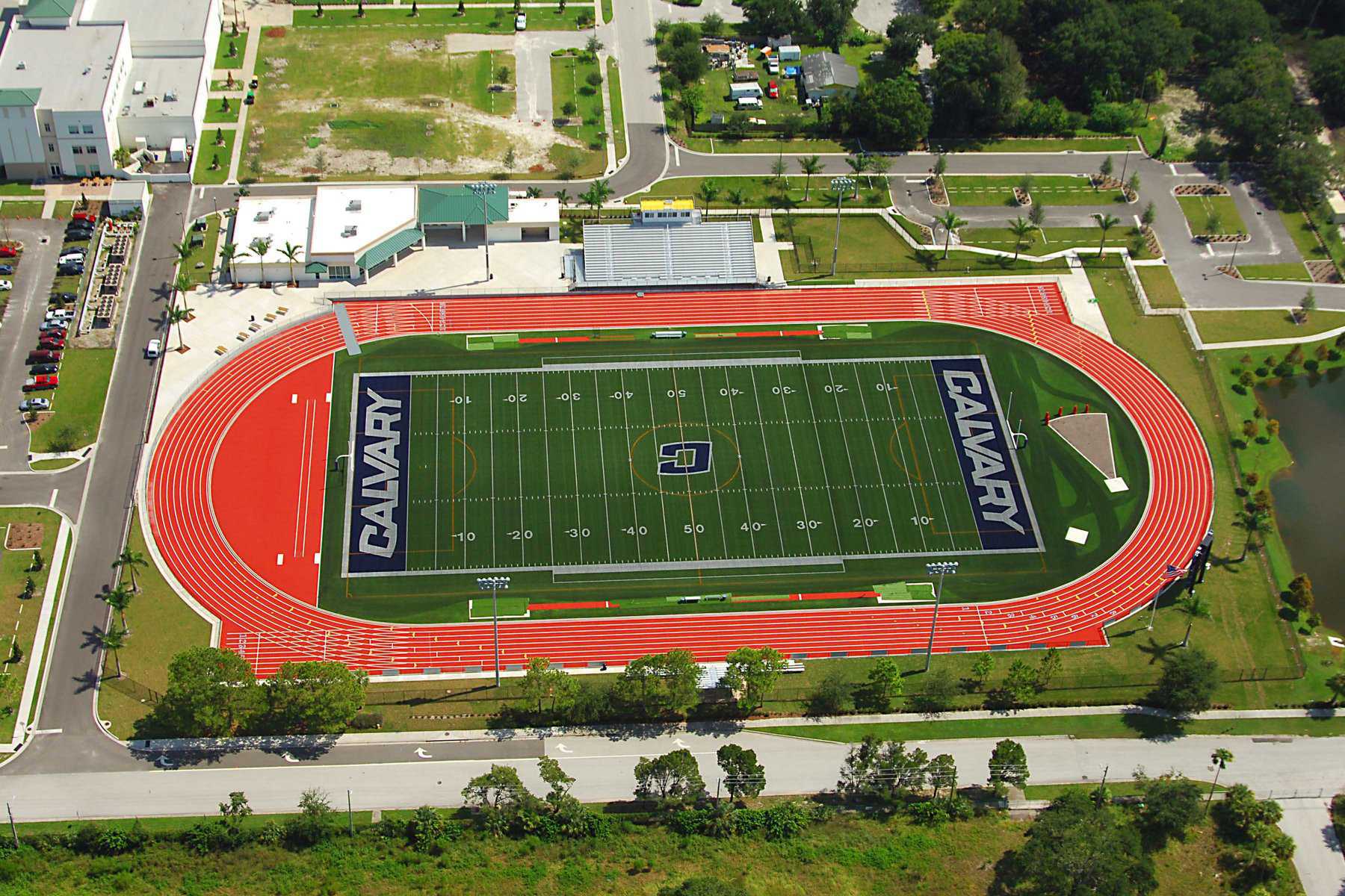 Overhead View of Calvary Football Field