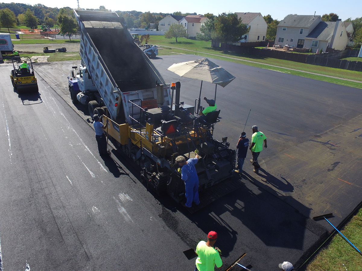 Paving in Progress for Tennis Court