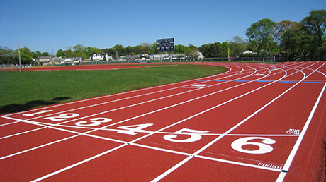 Numbered Positions on New Running Track