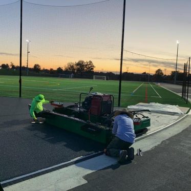 Repairing Running Track Surface