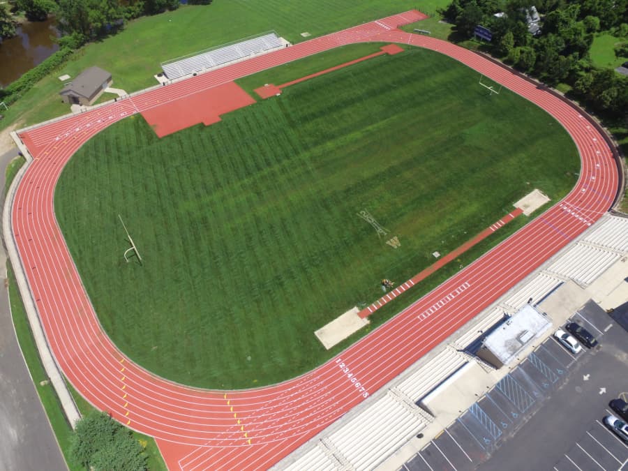 Damaged Running Track