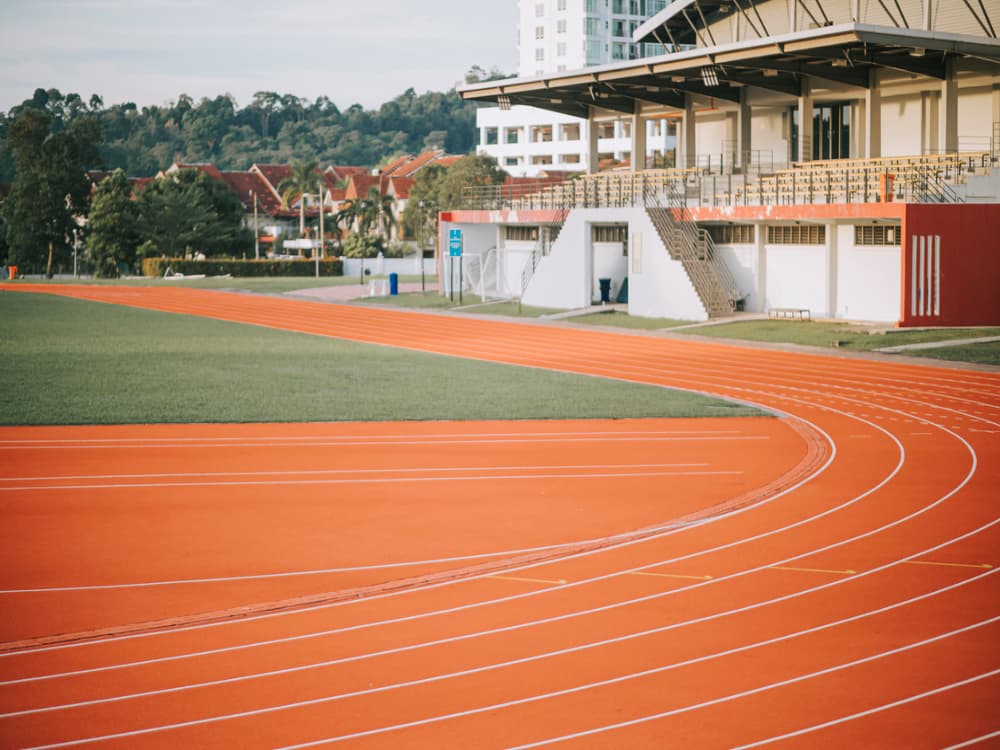 An all-weather running track