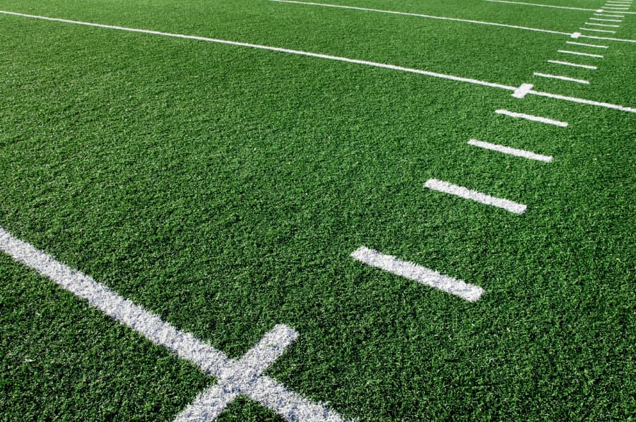 Football Field with Hash Marks